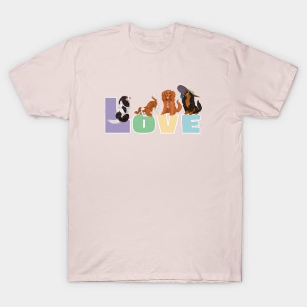 I LOVE my Cavalier King Charles Spaniels T-Shirt by Cavalier Gifts